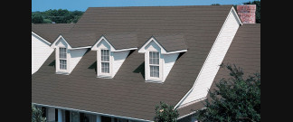 Metal roofing system on residential home